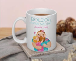  Boldog Apák napját bögre (kislány)
