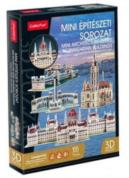  3D puzzle: Híres Magyar épületek: Parlament, Lánchíd, Hősök tere, Mátyás templom
