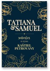 Personal Invitație de nuntă - Orient gold Selectați cantitatea: 61 buc și mai multe