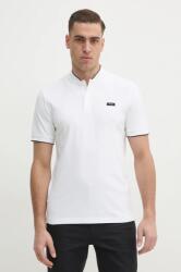 Calvin Klein poló fehér, férfi, sima, K10K114139 - bézs XL