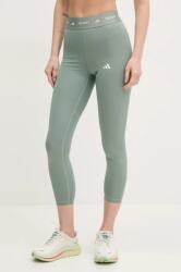 adidas Performance edzős legging Techfit zöld, nyomott mintás, JI5551 - zöld XL