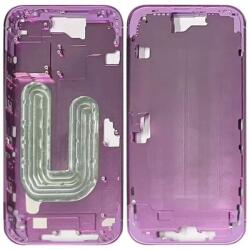 Apple iPhone 16 - Ramă mijlocie + Butoane de pornire + Volum (Pink), Pink