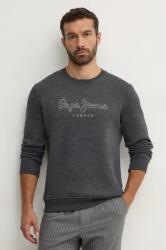 Pepe Jeans felső NEW NOUVEL CREW szürke, férfi, sima, PM582719 - szürke L