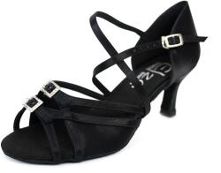 Elza női tánccipő - 297 fekete 6, 5 cm Flare Méret: 37