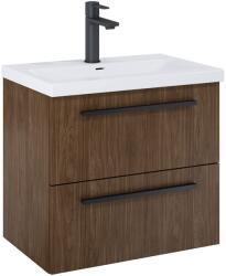 Roca Set mobilier baie (masca si lavoar cu doua sertare) Roca Kwadro Plus 60x38xH53 cm, maro (alpine walnut) (A852475540)