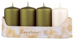 Emocio Henger Gyertya Adventi 4 Db 5X9 Cm Zelený+Krémový