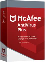 McAfee Antivirus Plus 1 eszköz, 1 év, MAVEMM01RAA-PC