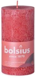 Bolsius Rustic Shine Henger 68X130Mm Delicate Red, Piros Gyertya