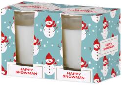 Emocio Üveg 52X65 Mm 2Db Dobozban Happy Snowman - Elvarázsolt Szikra, Illatgyertya, Illatgyertya