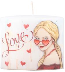  Ellipszis Lány Szemüveggel, Gyertya 115X53X100 Mm