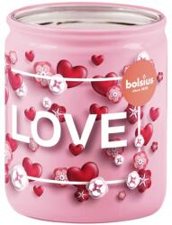 Bolsius Üveg Szívek Szerelem, Vanília Illatgyertya 68X80Mm - gyertyakvilaga