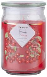 Emocio Üvegbe Töltött Illatgyertya Black Cherry Üvegfedéllel 93X142Mm - gyertyakvilaga