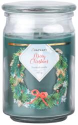 Emocio Merry Christmas - Illatos Gyertya Üvegben 193×142 Mm Üvegtetővel - gyertyakvilaga
