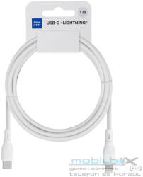 Blue Star ECO 2, 4 A 27 W USB-C és Lightning kábel PJ72-18-3, 1m, fehér