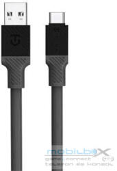 Tactical Fat Man USB / USB-C töltő- és adatkábel, 1m, szürke - mobil-box