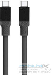 Tactical Fat Man USB-C / USB-C töltő- és adatkábel, 1m, szürke - mobil-box