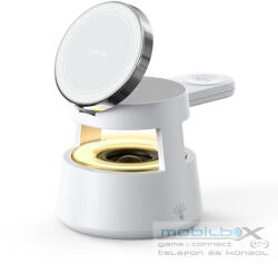 DUZZONA W23 5-in-1 Magnetic Wireless Charging Station with Bluetooth Speaker