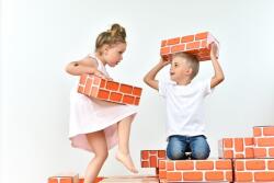 Malý Stavitel LITTLE BUILDER Játékos téglák 25 db