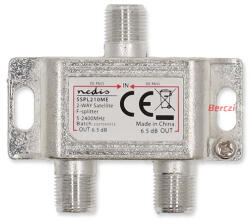 NEDIS F elosztó, 5 - 2400 MHz | 6, 5 dB, SSPL210ME (SSPL210ME) - berczitech