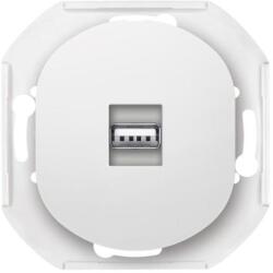 ALING-CONEL EON 1xUSB csatlakozó aljzat 2.0 szabvány nem töltő Keystone keret nélkül fehér E6162.0 (E6162.0)
