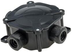 Pawbol kötődoboz 97x97 mm 4 db PG21 tömszelencével fekete IP67 A. 0036C (A.0036C)