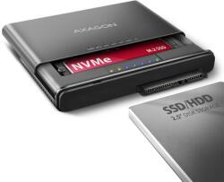 AXAGON - USB-C 10Gbps M. 2 NVMe + SATA SSD/HDD adapter - ADSA-CC (ADSA-CC)