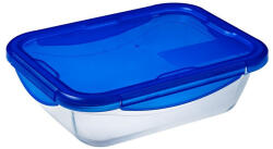 Pyrex 203208 Cook & Go tégla sütőtál, műanyag fedővel 30x23x9cm 3, 3l