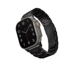 Uniq Osta Apple Watch 42/44/45/49mm fém szíj fekete (UNIQ-49MM-OSTABLK) - aqua