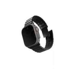 Uniq Strova Magsafe Apple Watch 49/45/44/42mm állítható szíj, fekete (UNIQ-49MM-STRVMBLK)