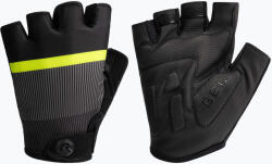 Rogelli Hero II férfi kerékpáros kesztyű fekete/fluor/szürke