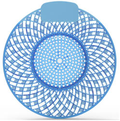  Piszoár bio enzimes illatosító rács Spiral, óceán illatú (kék) (SPIRALOCEAN) - alphadenthigienia