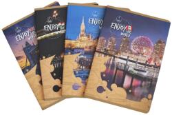 Fűzfői Papírmanufaktúra Füzet iskolai A5, 48ap, vonalas 21-48 4-8 osztályos Design 3D Enjoy (61386) - web24
