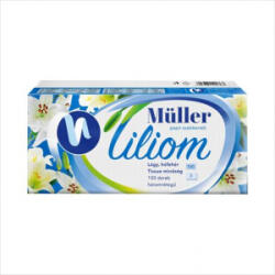 Müller Liliom 3 rétegű papírzsebkendő 100db illatmentes (42529) (42529)