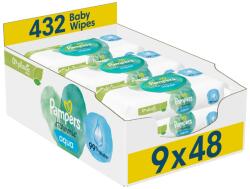 Pampers Harmonie Aqua nedves törlőkendő 9 x 48 db (104959943)