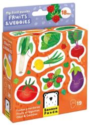 BANANA PANDA Banana Panda, My First Puzzles, Fructe si legume, 18 luni+, 38 piese Puzzle