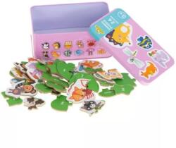 KIK Állatok puzzle fém dobozban - 24 db-os (KX6020) - jatekbolt