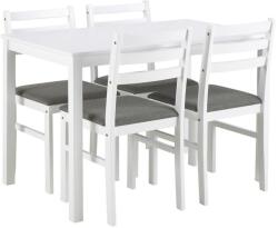 Actona EMILY fehér étkezőgarnitúra (asztal és 4 db szék) 0000109087 (AO0142)