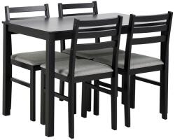 Actona EMILY fekete étkezőasztal szett 4 székkel 0000108310 (AO0141)
