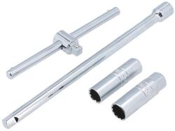 Laser Tools LAS-8314 3/8"-os 12-lapú vékony falú gyertyakulcs készlet, 14 / 16 mm (LAS-8314)