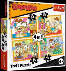 Trefl 34673 - Garfield - 4 az 1-ben puzzle (35, 48, 54, 70 db-os)