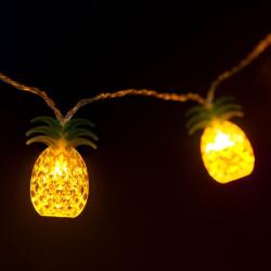 Family Collection LED fényfüzér, ananász, 1, 65 m, 10 LED, melegfehér, 2 x AA, 58219B