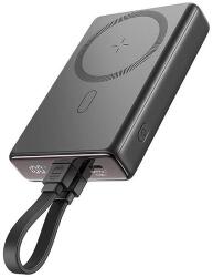 JOYROOM mágneses powerbank állvánnyal JR-PBM01, 20W, 10000mA feketék (JR-PBM01 Bl)