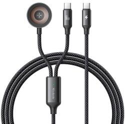 Mcdodo CA-2200 2 az 1-ben USB-C kábel + Apple Watch töltő, 60 W, 1, 2 m - dellaprint