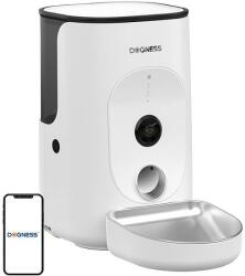 Dogness F15 WiFi 4L intelligens ételadagoló kamerával, rozsdamentes acél tállal fehér (F15 Stainless)