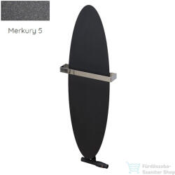Radeco ORRO 990x280 ovális design radiátor törölközőtartó nélkül, MERKURY 5 (metál sötétszürke) színben (Radeco_ORRO_MERKURY5)