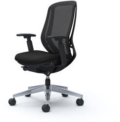 Okamura Sylphy prémium ergonomikus irodai szék - fekete váz, fekete hálós háttámla - officeplaza - 484 900 Ft