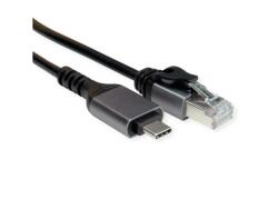 Valueline Cablu USB 3.2 Gen2 type C la Gigabit LAN RJ45 1.5m Negru, 12.99. 1166 (12.99.1166-10)