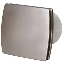 Kanlux EOLF10T-INOX EOL F10T-INOX ventilátor inox színben, beltéri, 100 m3/h szívóteljesítménnyel, időkapcsolóval, 100 mm-es, IPX4 védelemmel, 39 dB-es zajszinttel (Kanlux EOLF10T-INOX ) (EOLF10T-INOX)