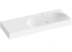 RAVAK Lite 120/80 mosdó bal fehér, túlfolyó nélkül, csaptelep furattal XJXL1212000 (XJXL1212000) - ravakdepo