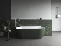 RAVAK Freedom Wall II Tec 170x87, akrilkád, Grey Green/fehér, fehér lefolyó CC71200000 (CC71200000)